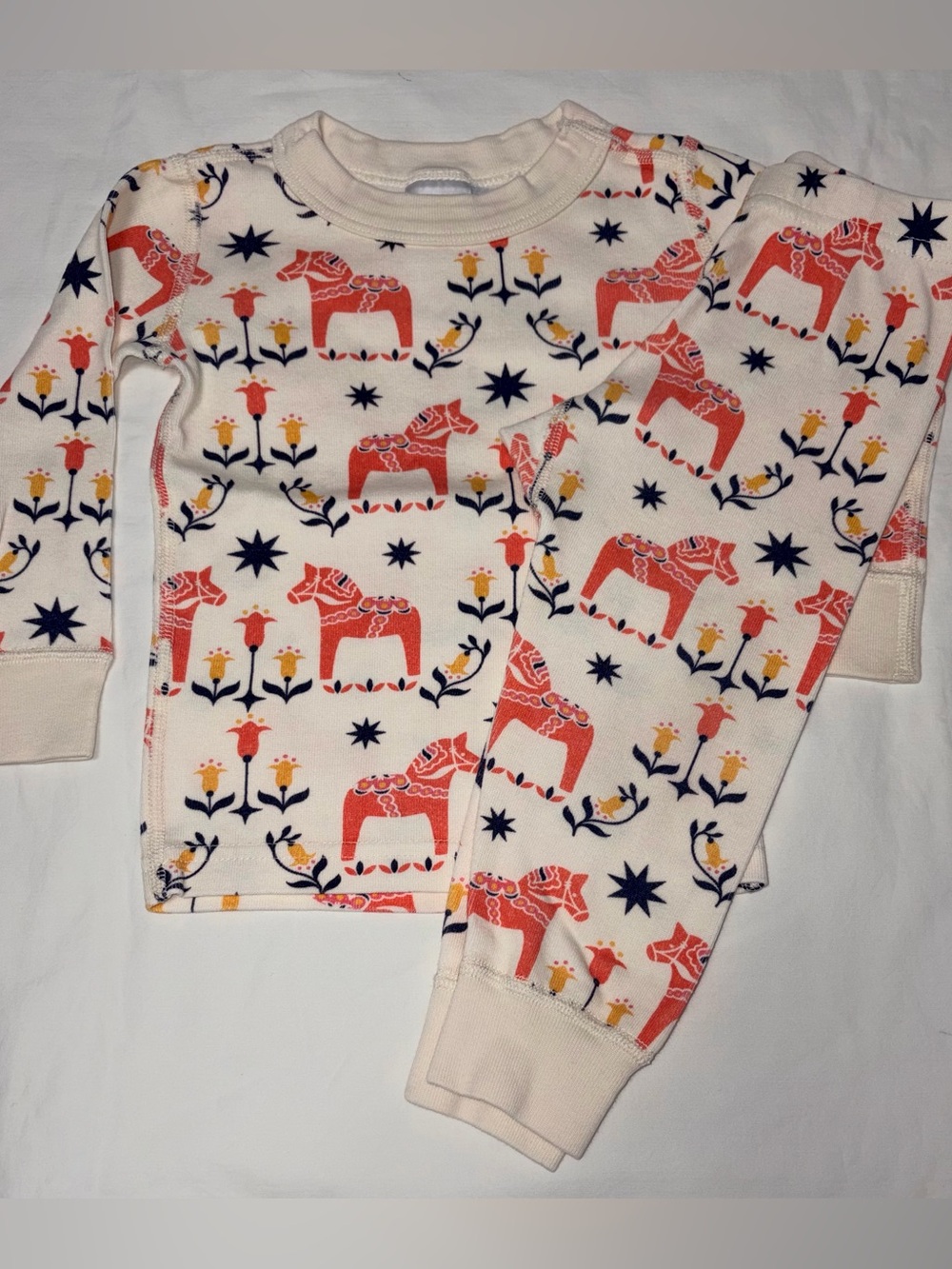 Hanna Andersson painted pony Hanna Jams sz 2T EUC smoke free home